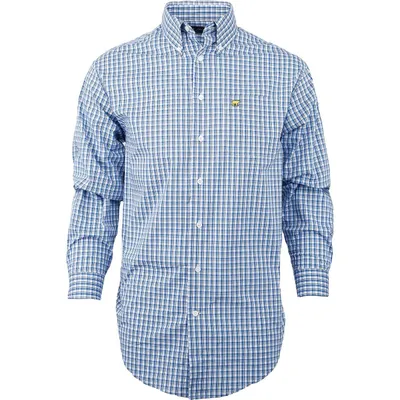 Men's Checkered Plaid Long Sleeve Button-Down Long Sleeve Shirt