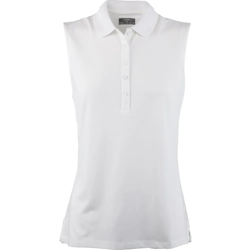 Women's Micro Hex Sleeveless Polo