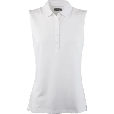 Women's Micro Hex Sleeveless Polo