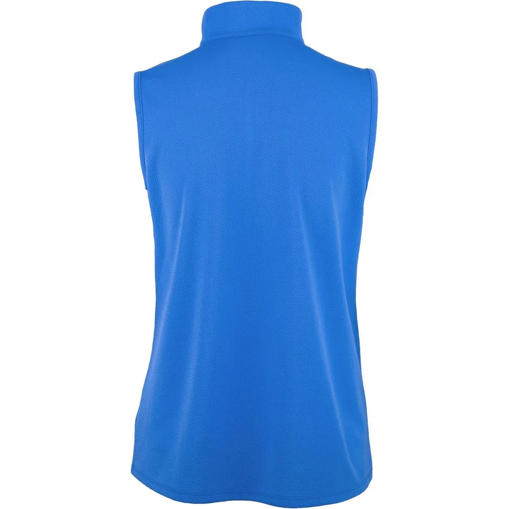 Womens Sleeveless Microdot Polo