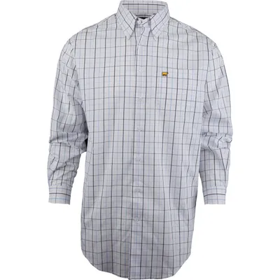 Men's Open Plaid Button-Down Long Sleeve Shirt