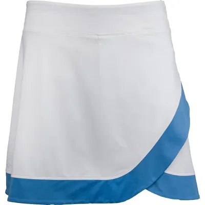 Women's Solid Aysmmetrical Hem Kint Skort