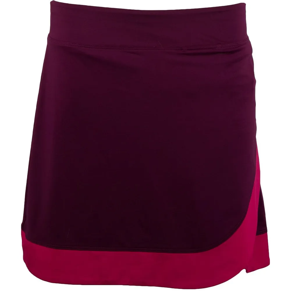 Women's Solid Aysmmetrical Hem Knit Skort