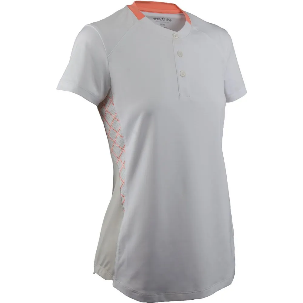 Women's Short Sleeve Henley Neckline Top