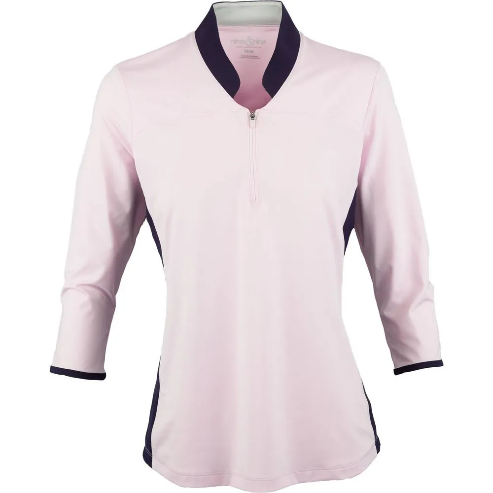 Womens 3/4 Sleeve Mock Top