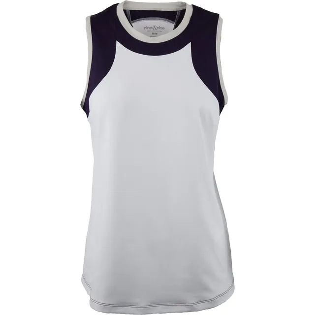 StraySurfCo Organic Racerback Vest Top And Now Yoga - White
