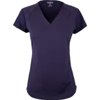 Womens Short Sleeve No Collar Top