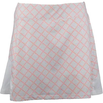 Women's Herringbone Check Print Skort