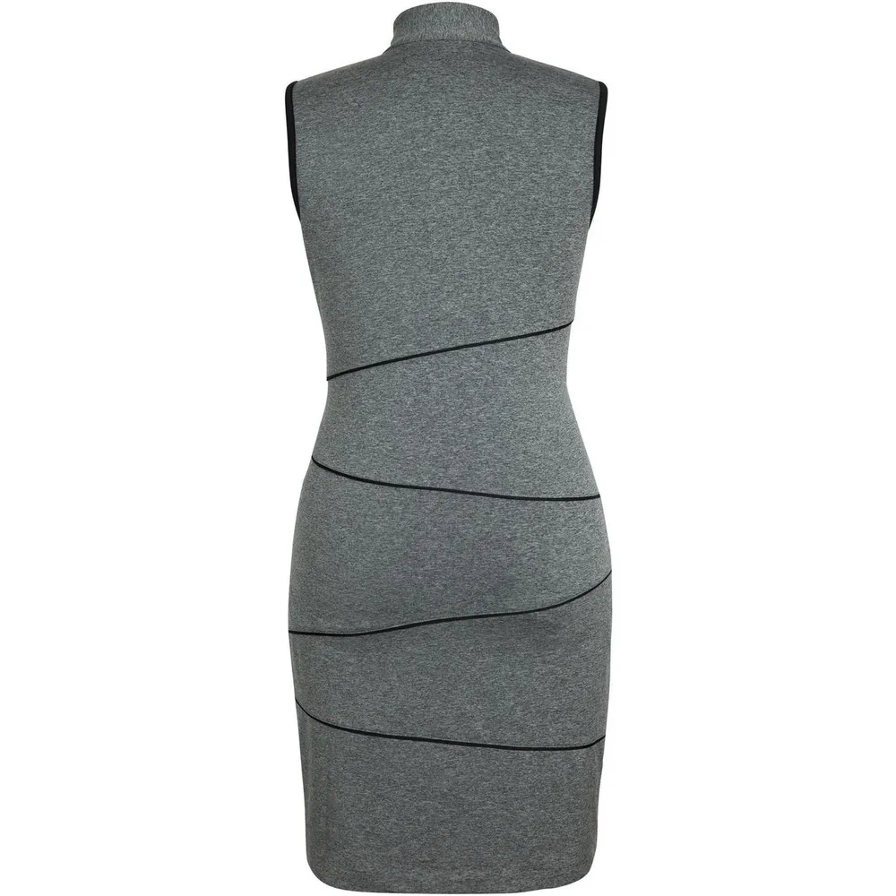 Women's Sleeveless Slate Heather Golf Dress