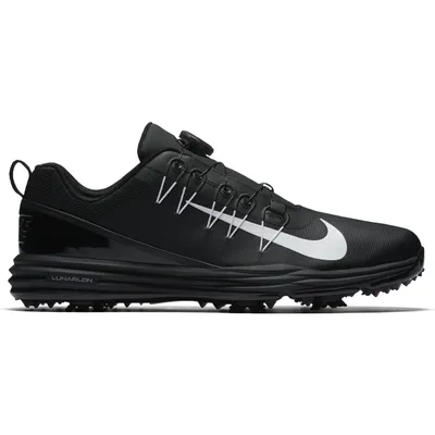 Mens Lunar Command 2 Boa Spiked Golf Shoe - BLK