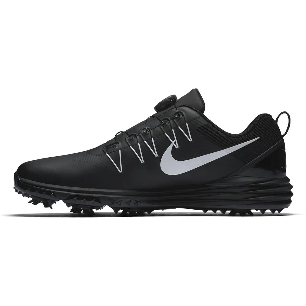 Mens Lunar Command 2 Boa Spiked Golf Shoe - BLK