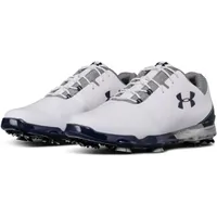 Mens Match Play Spiked Golf Shoe - WHT/GRY/NVY