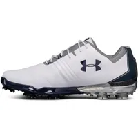 Mens Match Play Spiked Golf Shoe - WHT/GRY/NVY