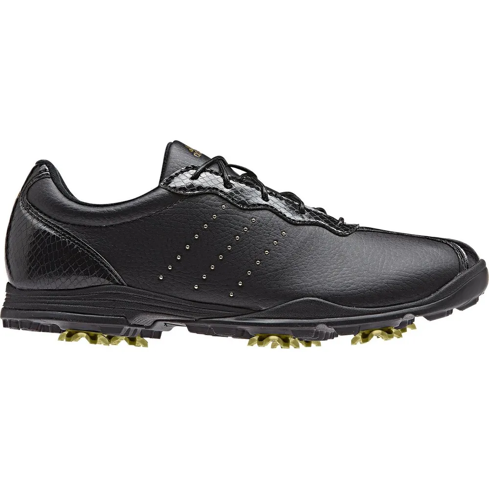 Women's Adipure Tour Spiked Golf Shoe - BLK/GLD