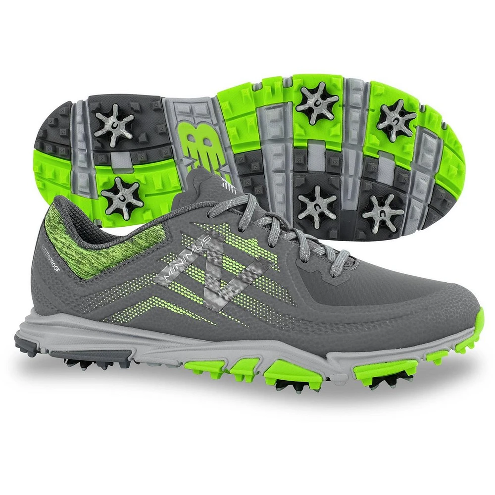 Men's Minimus Tour Spiked Golf Shoe - Dark Grey/Green