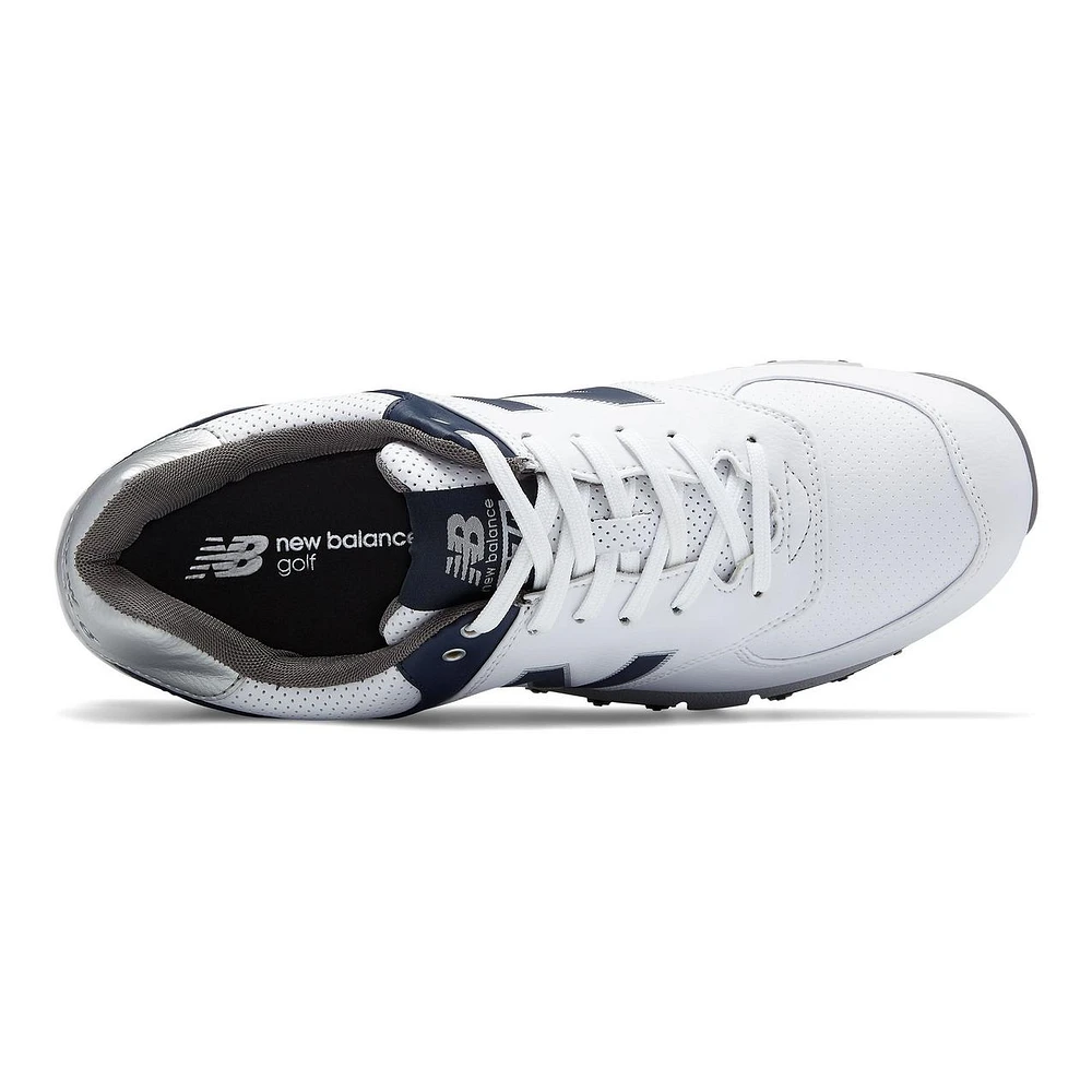 Men's 574 Spikeless Golf Shoe - WHT/NVY