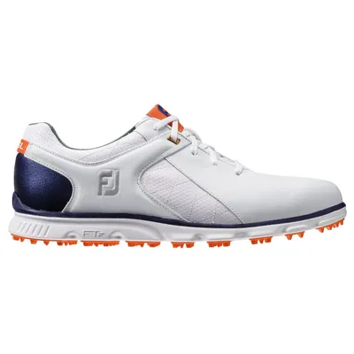 Men's Pro SL Spikeless Golf Shoe - WHT/BLU/ORNG