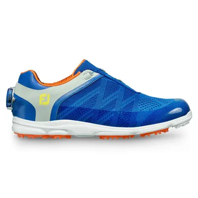 Women's Sport SL Boa Spikeless Golf Shoe - BLU/ORNG