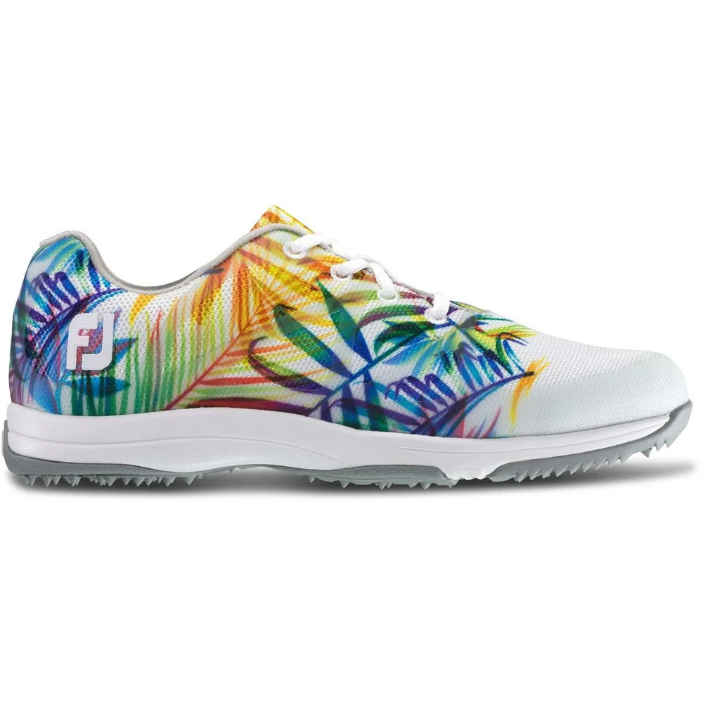 Women's FJ Leisure Spikeless Golf Shoe - WHT/MULTI