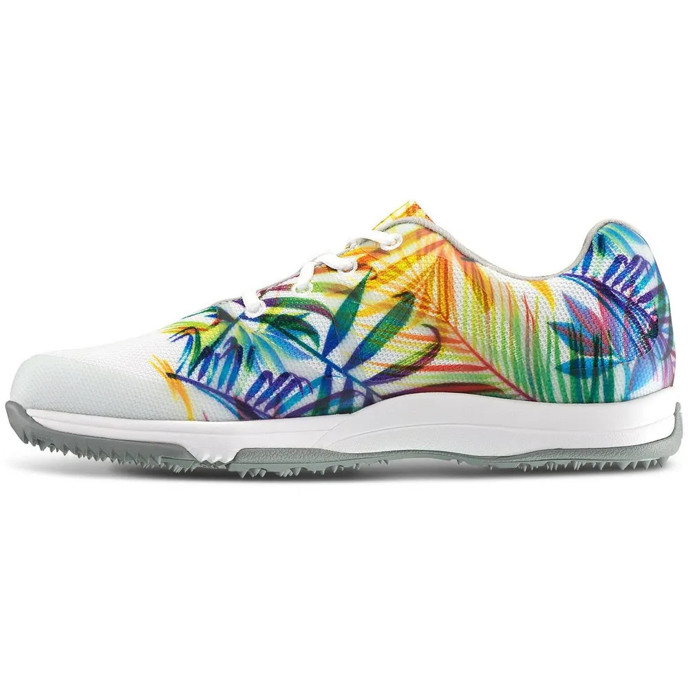 Women's FJ Leisure Spikeless Golf Shoe - WHT/MULTI