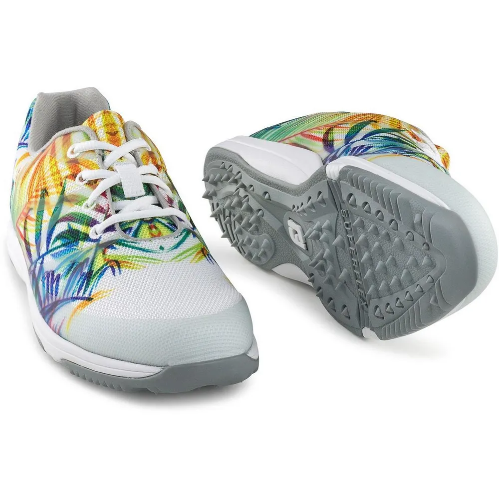 Women's FJ Leisure Spikeless Golf Shoe - WHT/MULTI