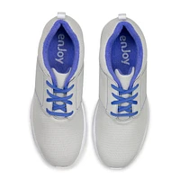 Women's Enjoy Spikeless Golf Shoe - LTGRY/BLU
