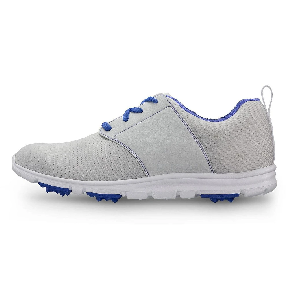 Women's Enjoy Spikeless Golf Shoe - LTGRY/BLU
