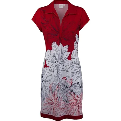 Women's Short Sleeve Print Dress