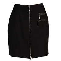 Women's Ponte 18 Inch Front Zip Skirt