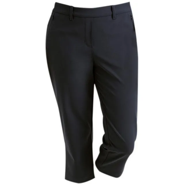 Neva Black Textured Capris