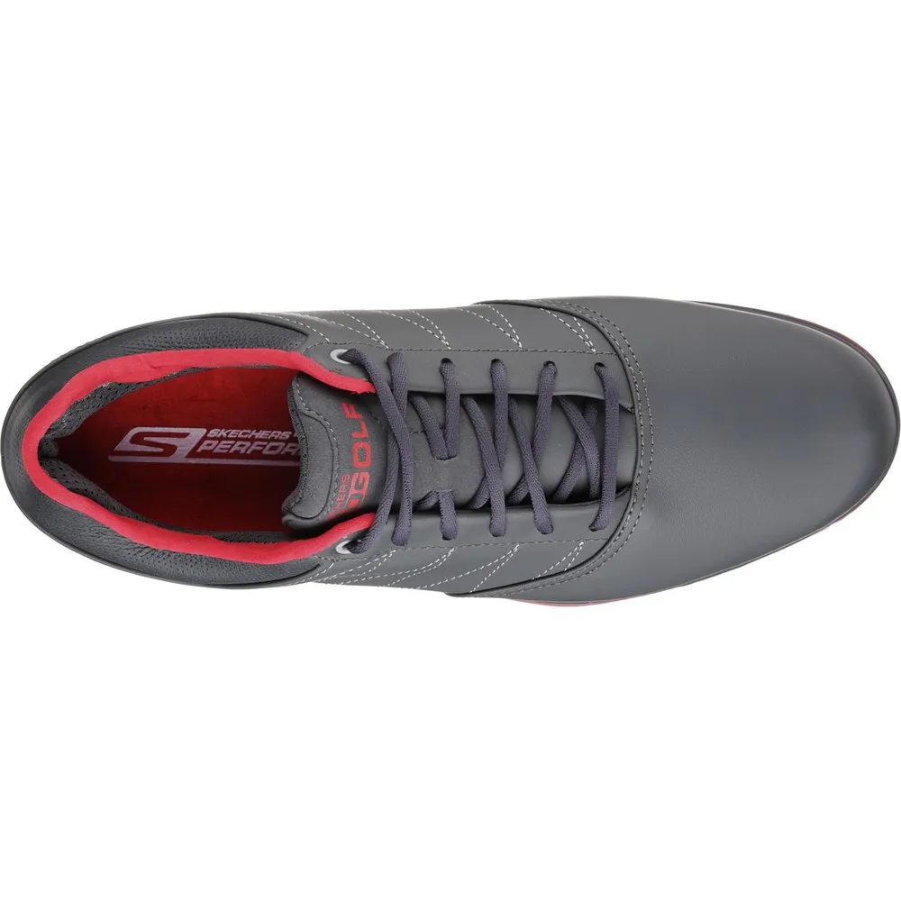 Men's Go Golf Pro V.3 Spiked Golf Shoe - DKGRY/RED