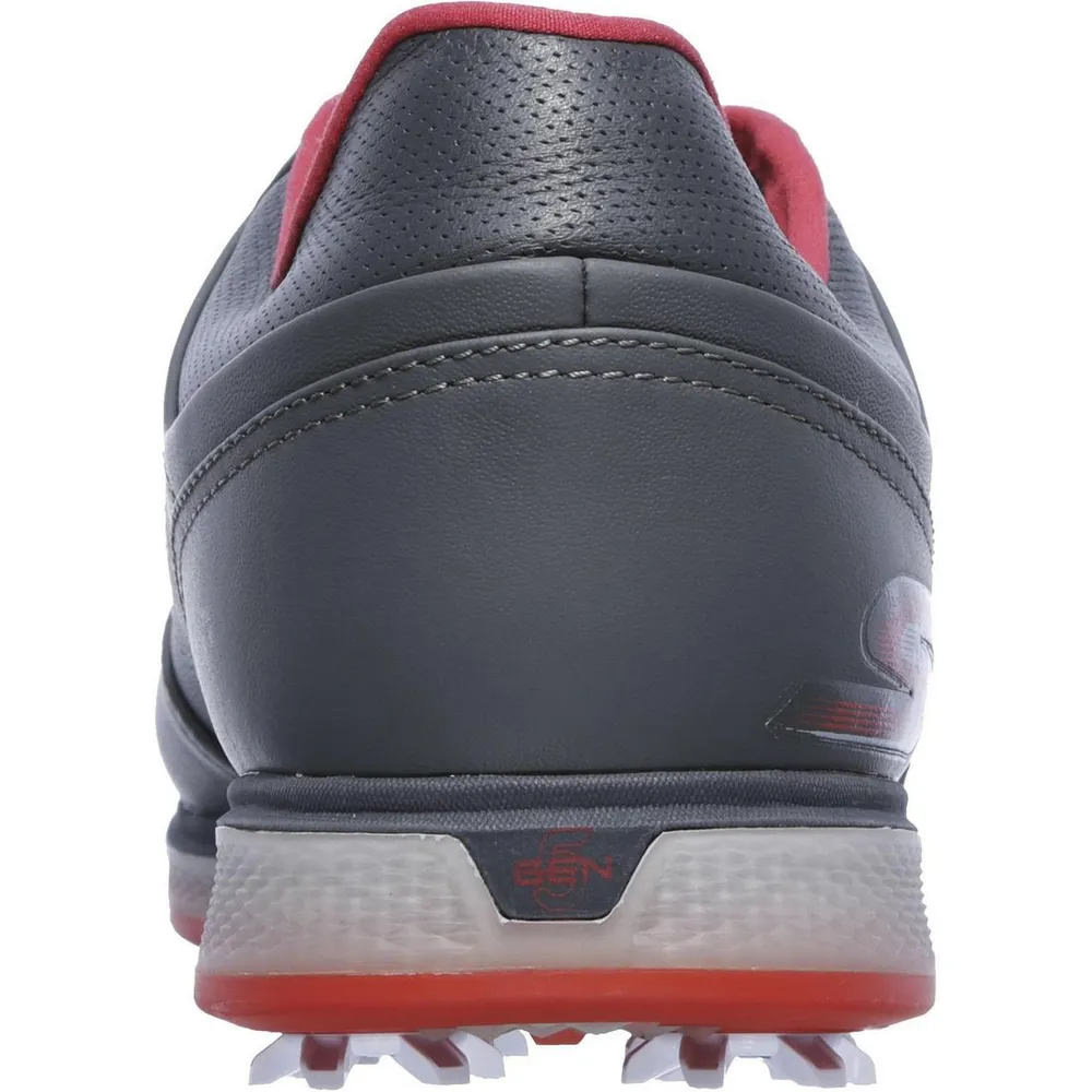 Men's Go Golf Pro V.3 Spiked Golf Shoe - DKGRY/RED