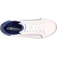 Men's Go Drive Relaxed Fit Spikeless Golf Shoe- WHT/NVY