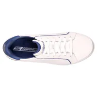 Men's Go Drive Relaxed Fit Spikeless Golf Shoe- WHT/NVY