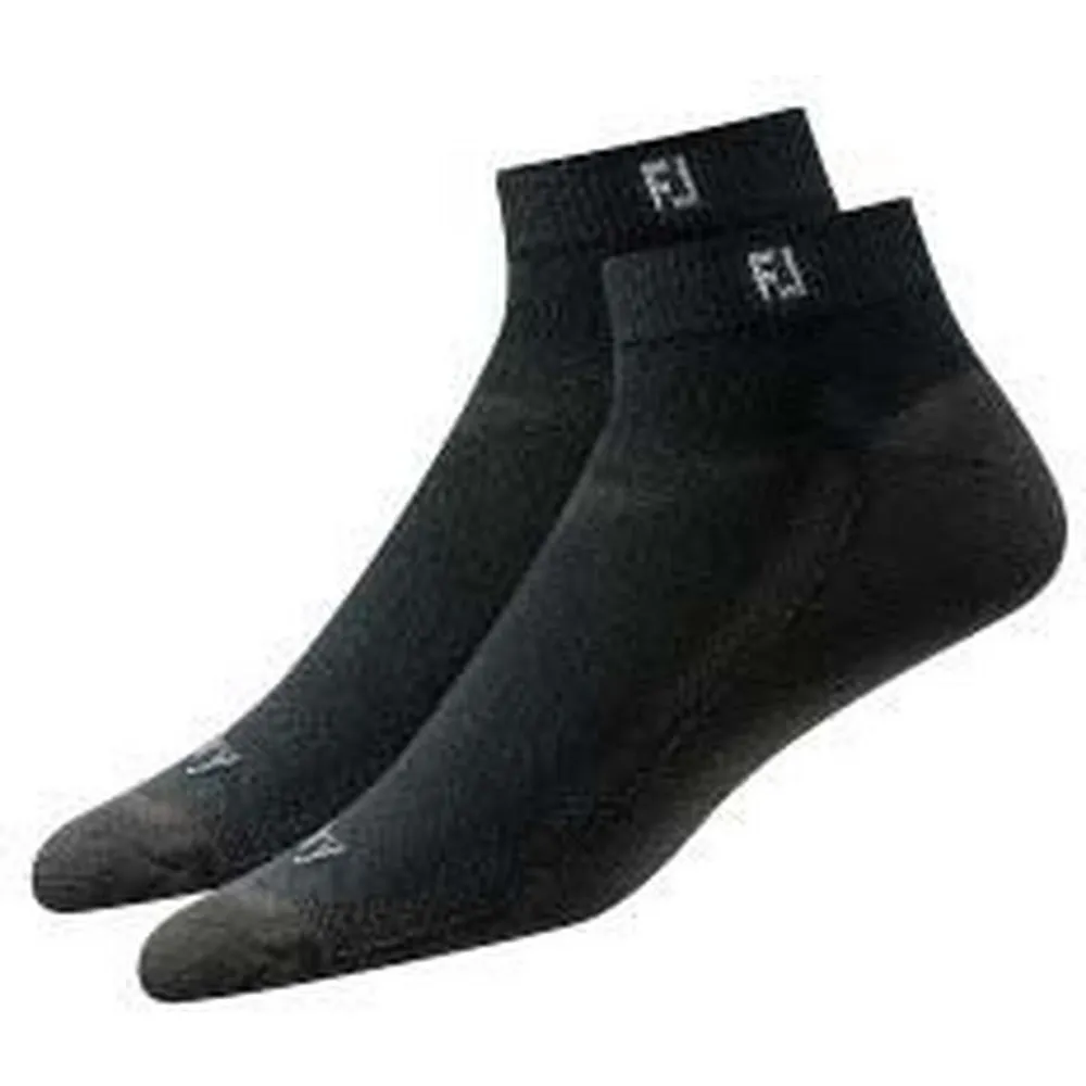 Mens Prodry Sport 2PK Black No Show Socks