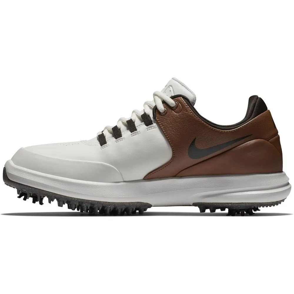 Men's Air Zoom Accurate Spiked Golf Shoe- WHT/BRWN