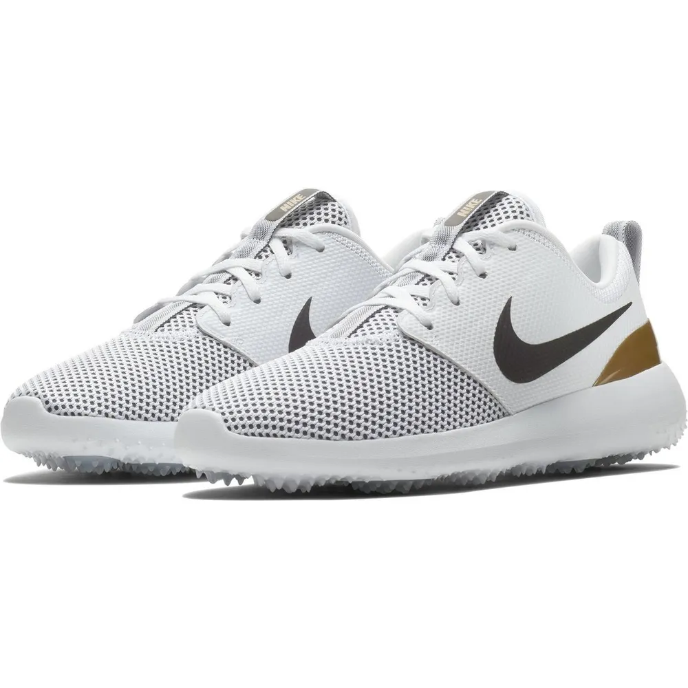 Men's Roshe G Spikeless Golf Shoe Limited Edition - WHT/NVY/GLD