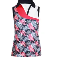 Women's Julie Floral Print Sleeveless Polo