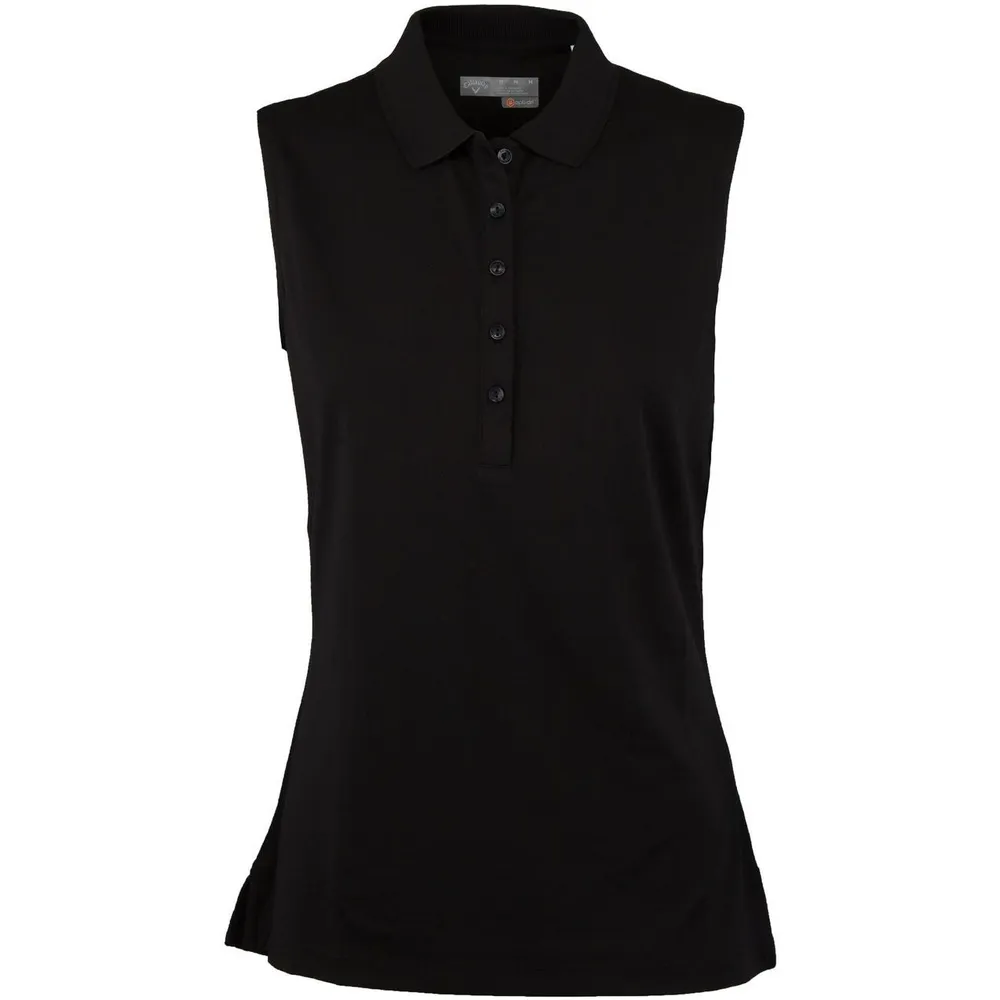 Women's Micro Hex Sleeveless Polo