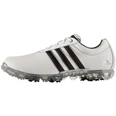 Men's Adipure Flex Spiked Golf Shoe - White/Black/Silver