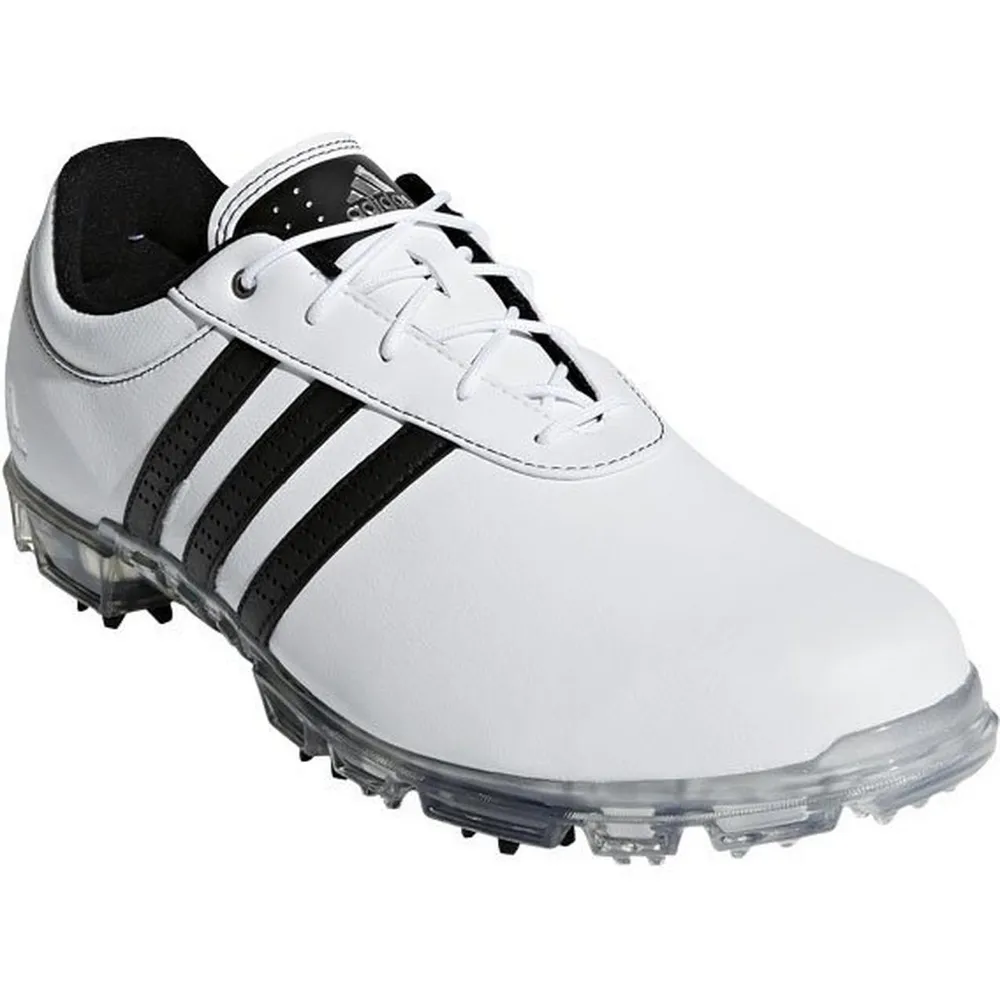 Men's Adipure Flex Spiked Golf Shoe - White/Black/Silver