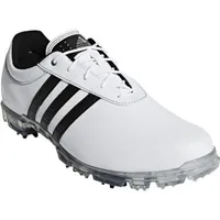 Men's Adipure Flex Spiked Golf Shoe - White/Black/Silver