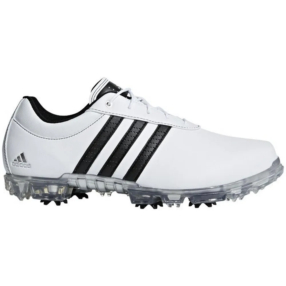 Men's Adipure Flex Spiked Golf Shoe - White/Black/Silver