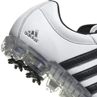 Men's Adipure Flex Spiked Golf Shoe - White/Black/Silver