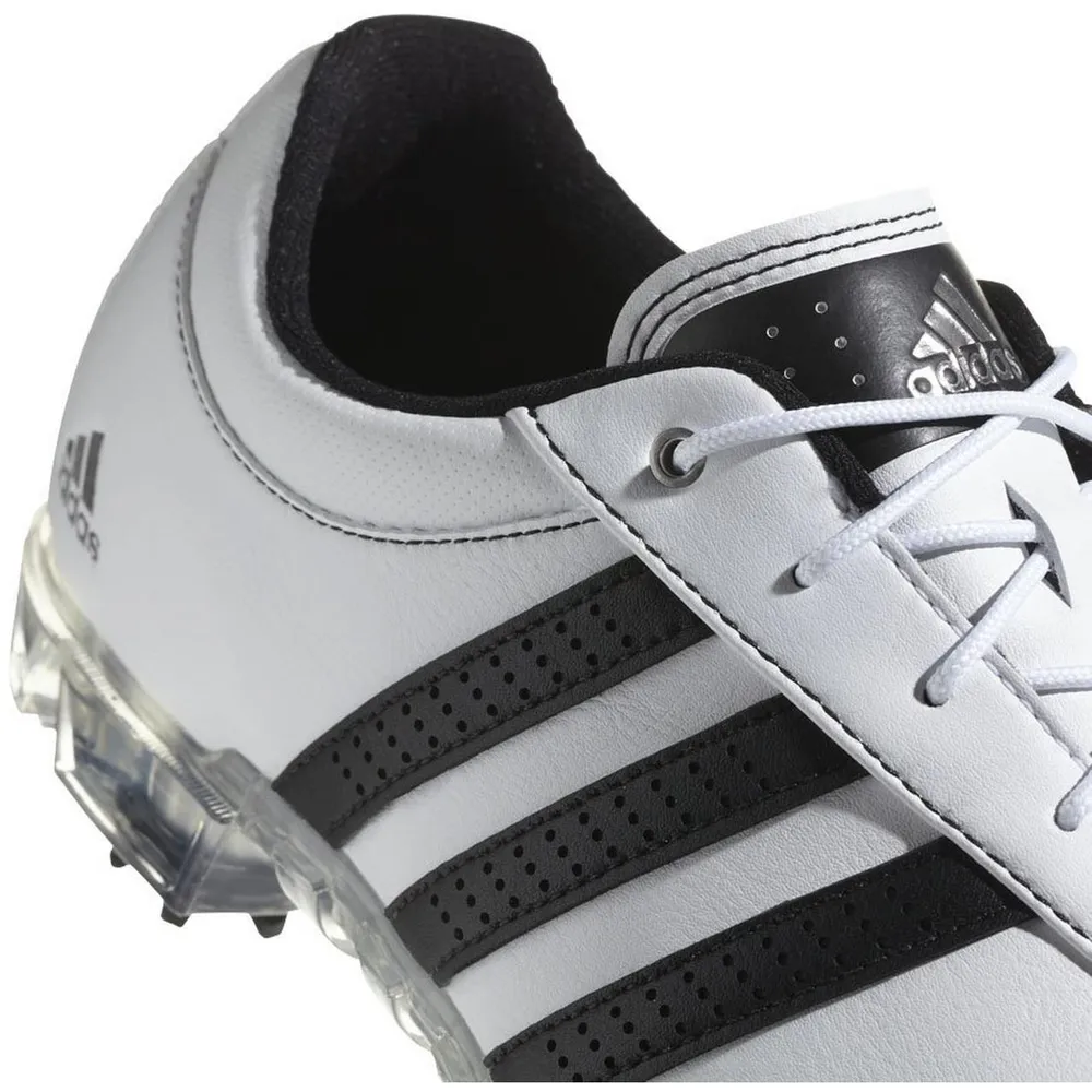 Men's Adipure Flex Spiked Golf Shoe - White/Black/Silver