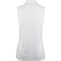 Women's Dry Striped Sleeveless Polo