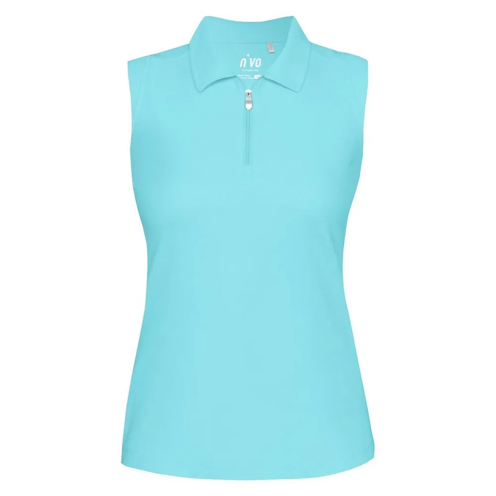 Women's Nelly Solid Sleeveless Polo