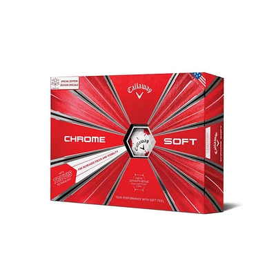 Chrome Soft Truvis Golf Balls - Maple Leaf Edition