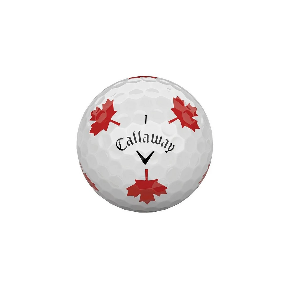 Chrome Soft Truvis Golf Balls - Maple Leaf Edition