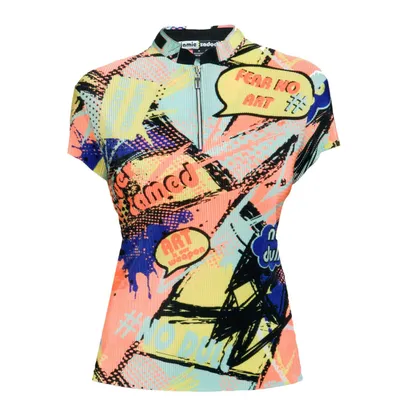 Women's Short Sleeve Crunch Never Tamed Printed Top